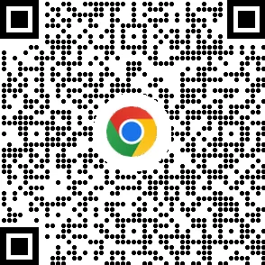 휴대기기에서 Chrome 브라우저를 다운로드할 수 있는 QR 코드